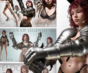 Partly ARMOURED Female Character Bundle