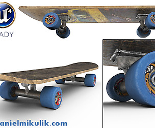 PBR Old Skateboard
