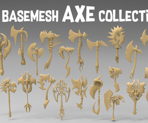 25 basemesh axe collection