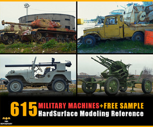615 Military Machines HardSurface Reference_VOL 02