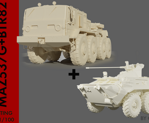 Vehicle set MAZ537G and BTR-82A
