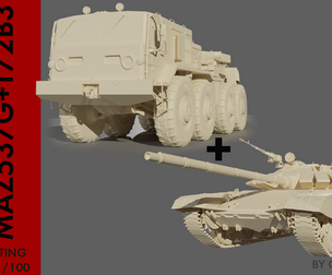 Vehicle set MAZ537G and T72B3