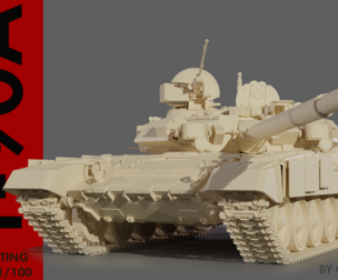 Main battle tank T90A Vladimirova STL