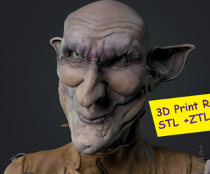 3d Printable Bust STL+ZTL