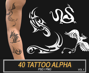 40 Tattoo Alpha Pack vol.1