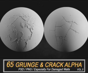 65 Grunge and Cracks Alpha For Walls vol.1