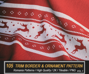 Romania Trim Border and Ornament Patterns Alpha