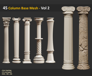 45 Column Base Mesh - Vol 2