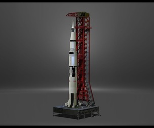 Nasa Saturn V 3D model file for 3D Printer