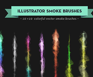 Vector smoke brushes