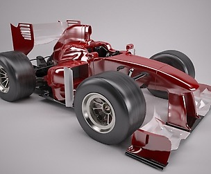 Cartoon Race Car