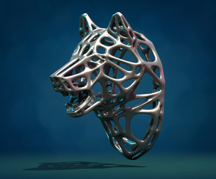 Mesh Wolf head