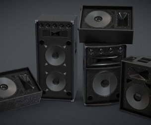 Speaker - Game ready props Low-poly 3D model