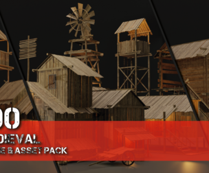 100+medieval house & asset pack vol 02