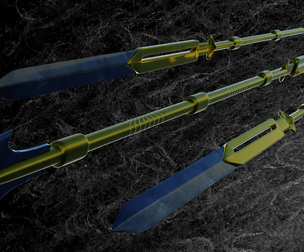 KNIGHT SPEAR Low-poly 3D model