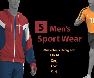 5 Men's SportWear+ Zprj +Obj + Fbx