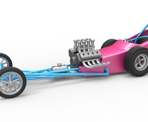 Front engine old school dragster Version 5 1:25