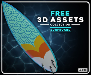 Surfboard - Free 3D Assets Collection