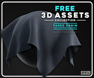 Faded Denim - BlueGray - Free 3D Assets Collection
