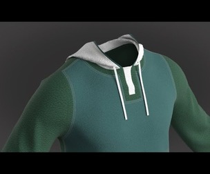 Hoodie for men MD Clo3d zprj project fbx obj