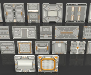 Sci-Fi Panels - Collection 3 - 20 pieces