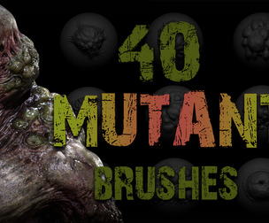 Zbrush - Mutant VDM Brush + Alphas