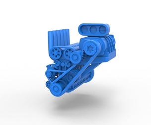 Supercharged straight-six engine 1:25