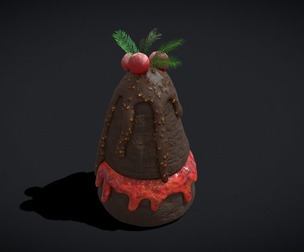 Festive Chocolate Lava Pastry