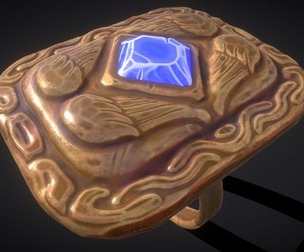 Medieval Angel Wing Ring