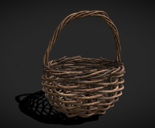 Wooden Root Basket