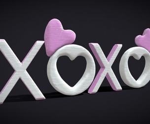 XOXO Wood Lettering