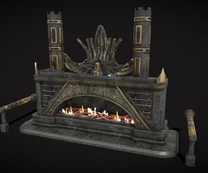 Dark Sci-fi Fire Pit