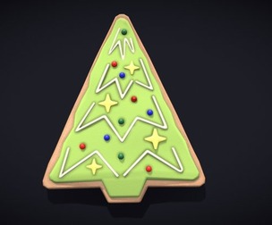 Christmas Tree Cookie