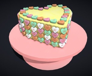 Valentines Sweethearts Cake