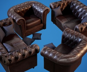 Chesterfields - PBR Game Ready Props