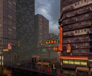 Hong Kong lowpoly