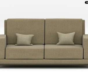 3D Realistic Sofa Set