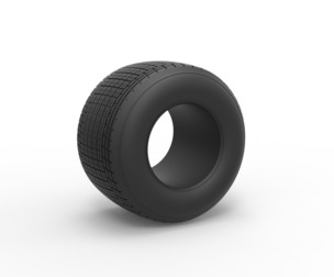 Dirt Sprint racing tire Scale 1:25