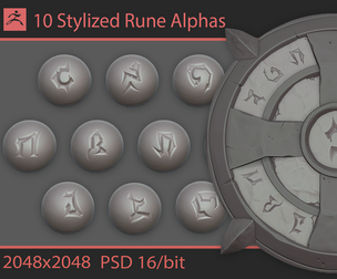 Stylized Rune Alphas