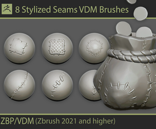 Stylized Seams VDM Brush