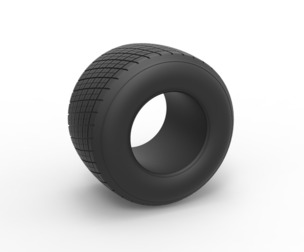 Dirt Sprint racing tire 4 Scale 1:25