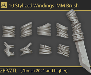Stylized Windings IMM Brush