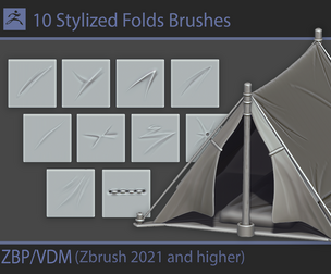 Stylized Folds Brushes