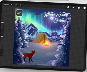 Winter Forest Brush Set for Procreate