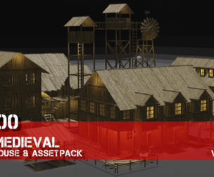 100+medieval house & asset pack vol 03