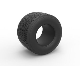 Dirt Sprint racing tire 8 Scale 1:25