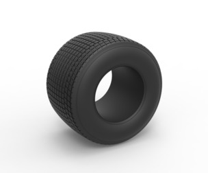 Dirt Sprint racing tire 10 Scale 1:25
