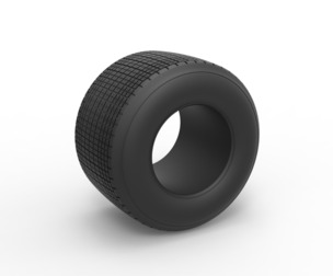 Dirt Sprint racing tire 11 Scale 1:25
