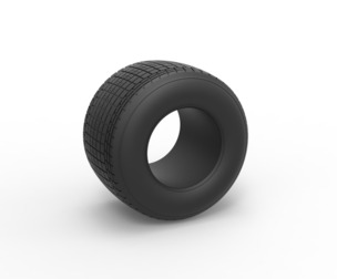 Dirt Sprint racing tire 14 Scale 1:25