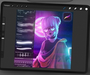 Retro VHS Brush Set for Procreate